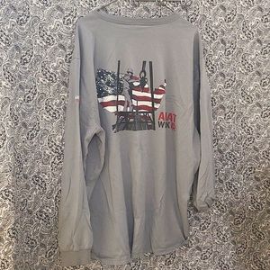 ARIAT FR FLAME RESISTANT long sleeve t shirt XXL gray